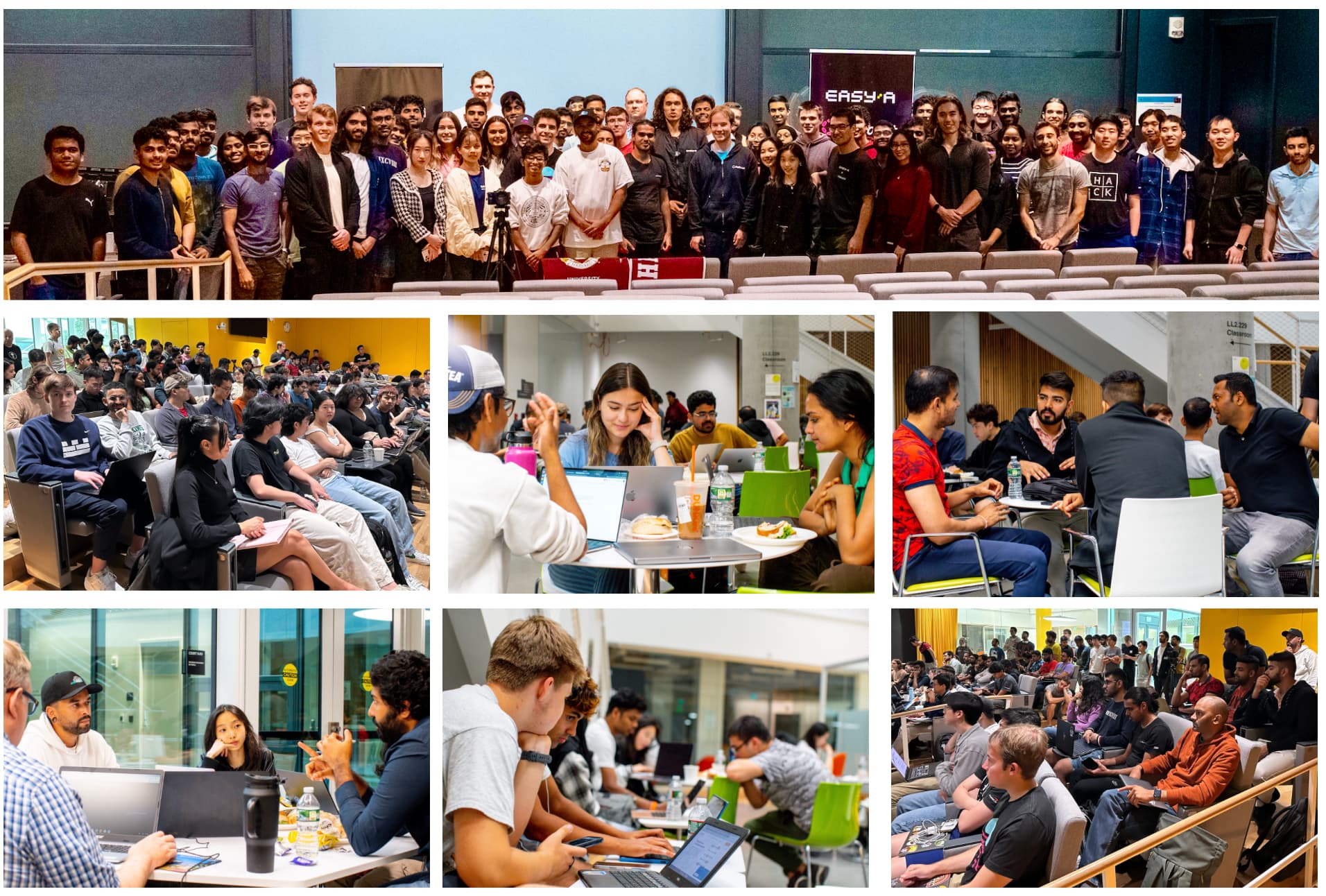 Absolutely packed auditoriums at the hackathons, with hackers hard at work learning about Polkadot, parachains and more!